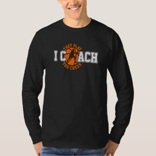 Ich trainiere Sie spielen Sie jubeln Basketballtr T-Shirt