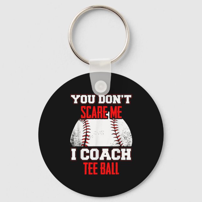 Ich trainiere T-Shirt Ball Coaches Schlüsselanhänger (Vorderseite)