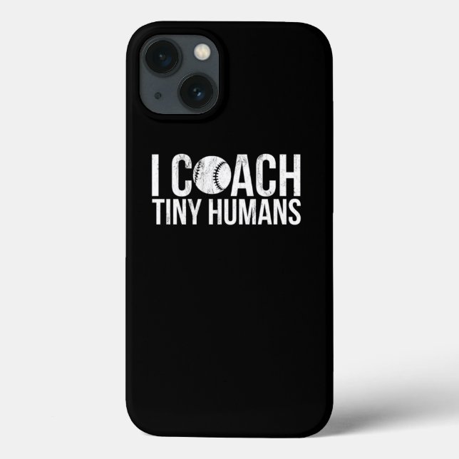 Ich trainiere Tiny Humans Kids Baseball Coach Geco Case-Mate iPhone Hülle (Rückseite)