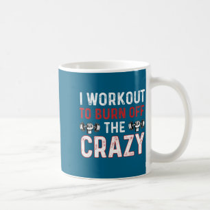 Ich trainiere, um verrückte lustige Gym-Übungen ab Kaffeetasse