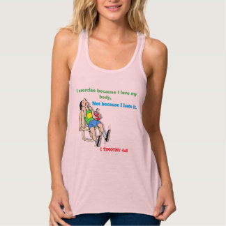 Ich trainiere, weil ich meinen Körper individuell Tank Top
