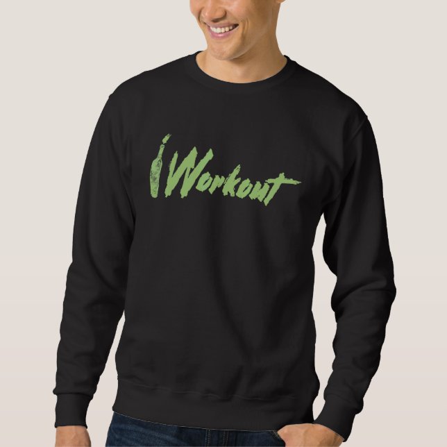 Ich trainiere Wein Sweatshirt (Vorderseite)