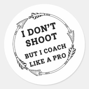 Ich trainiere wie ein Pro   Archery Vater Runder Aufkleber