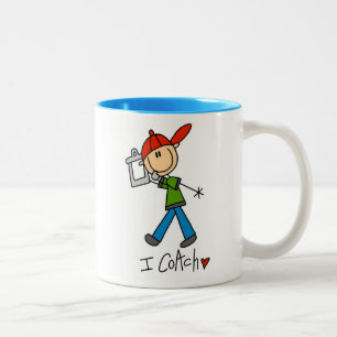 Ich trainiere zweifarbige tasse