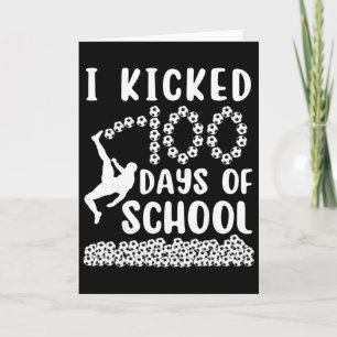 Ich trat 100 Tage Schule Fußball 100. Tag Bylls Karte
