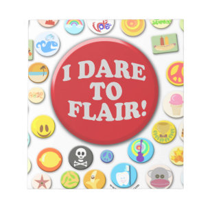 Ich traue mich zum Flair Notizblock