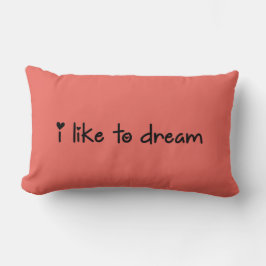 Ich träume gerne Pillow Lendenkissen