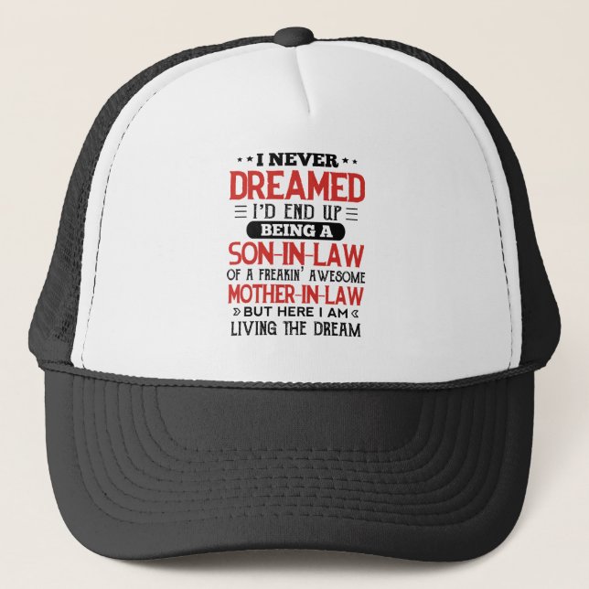 Ich träume nie von T - Shirt Truckerkappe (Vorderseite)