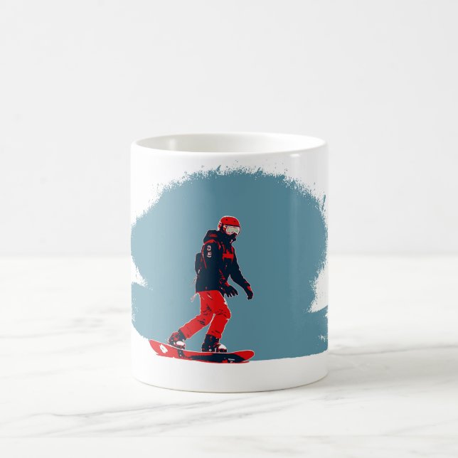 Ich träume vom Snowboarden - Snowboarder Kaffeetasse (Mittel)