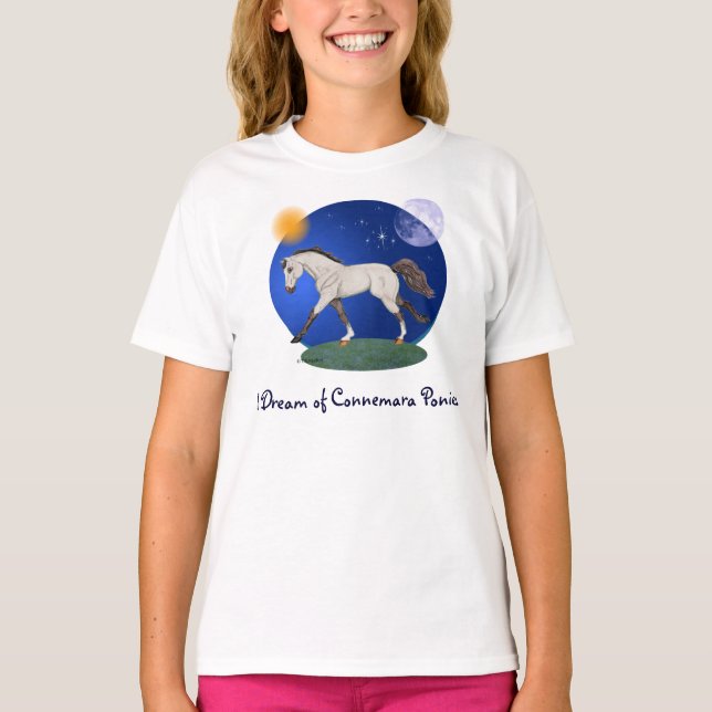 Ich träume von Connemara Ponies T-Shirt (Vorderseite)