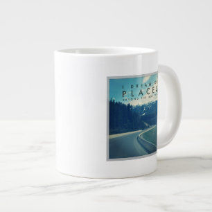 Ich träume von den Plätzen über dem Horizont Jumbo-Tasse