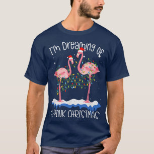 Ich träume von einem pinkfarbenen Weihnachtsbrand- T-Shirt