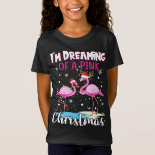 Ich träume von einem rosa Weihnachten T-Shirt