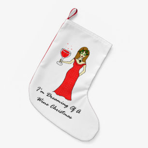 Ich träume von einem Wein-Weihnachten Kleiner Weihnachtsstrumpf