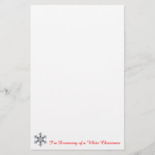 Ich träume von einem weißen Weihnachtsfest - Schne Briefpapier