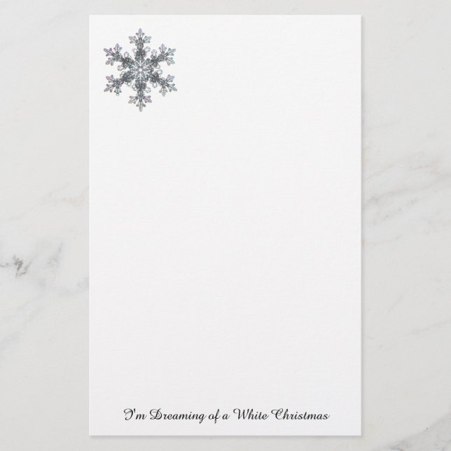 Ich träume von einem weißen Weihnachtsfest - Schne Briefpapier (Vorderseite)