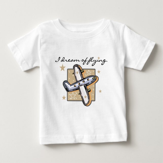 Ich träume von fliegenden Hemden und Geschenken Baby T-shirt (Vorderseite)