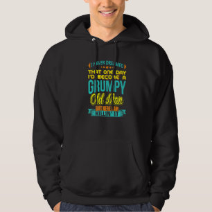 Ich träumte nie, dass ich ein gruseliger alter Man Hoodie