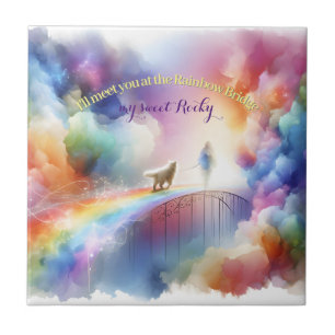 Ich treffe dich auf der Rainbow Bridge Fliese