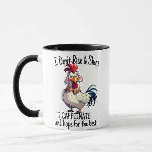 Ich trete nicht auf und glänze, ich koffeinate & h tasse