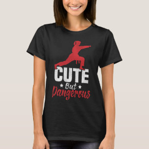 Ich trete wie ein Mädchen-Karate Kickboxen Mädchen T-Shirt