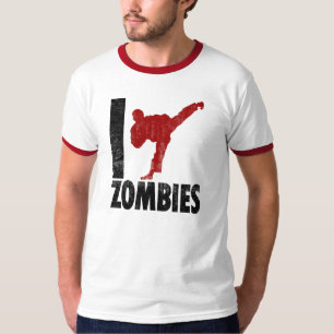 Ich trete Zombies T-Shirt