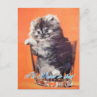Ich trinke auf diese Postkarte