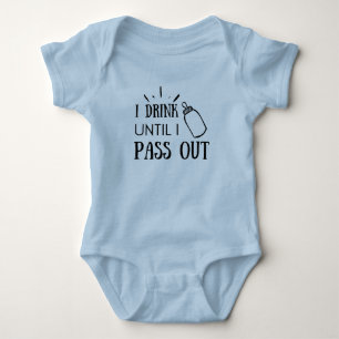 Ich trinke bis ich umkippe Baby-Body Baby Strampler
