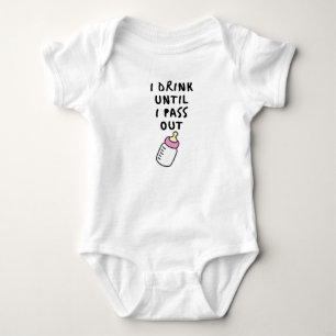Ich trinke, bis ich vergehe baby strampler