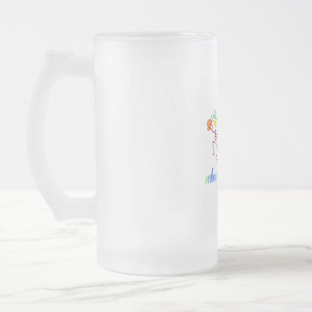 Ich trinke kein Bier. Ich trinke einen Weizensmoot Mattglas Bierglas (Links)
