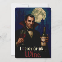 "Ich trinke nie.. Wein" Vampire Horror Spaß