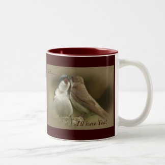 Ich trinke Tee! Zweifarbige Tasse