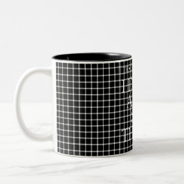 ICH TRINKE u. SEHE ICH SACHEN, Gitterillusion zu Zweifarbige Tasse