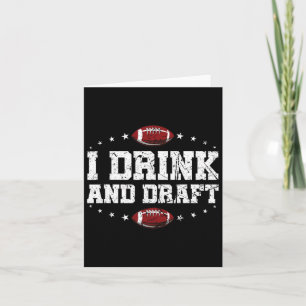 Ich trinke und fantasievoll Fantasiefußball Karte