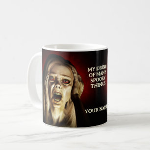Ich trinke viele sprichwörtliche Dinge. Entsetzlic Kaffeetasse