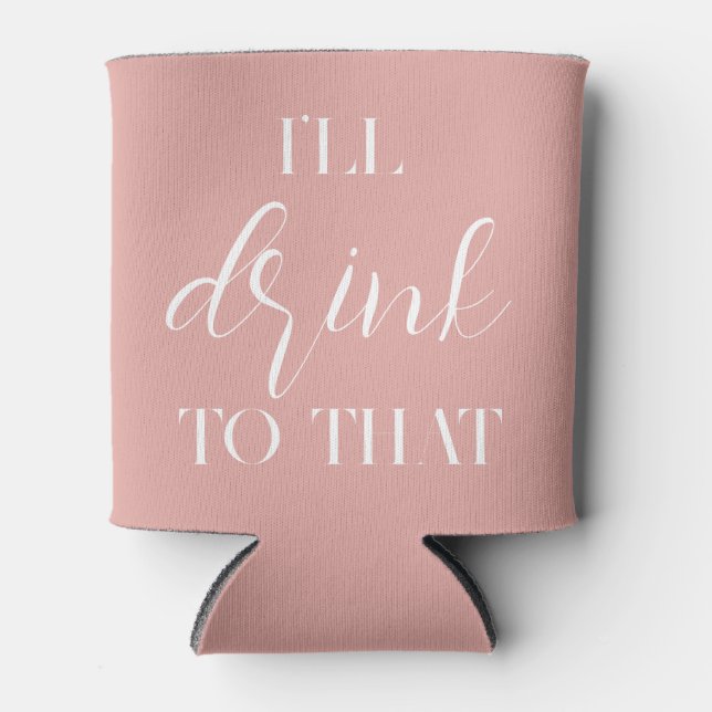 Ich trinke zu dieser Hochzeitsnadel. Dosenkühler (Vorderseite)