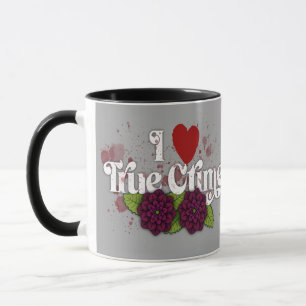 Ich ❤️ True Crime.–Personalisierter Name Tasse