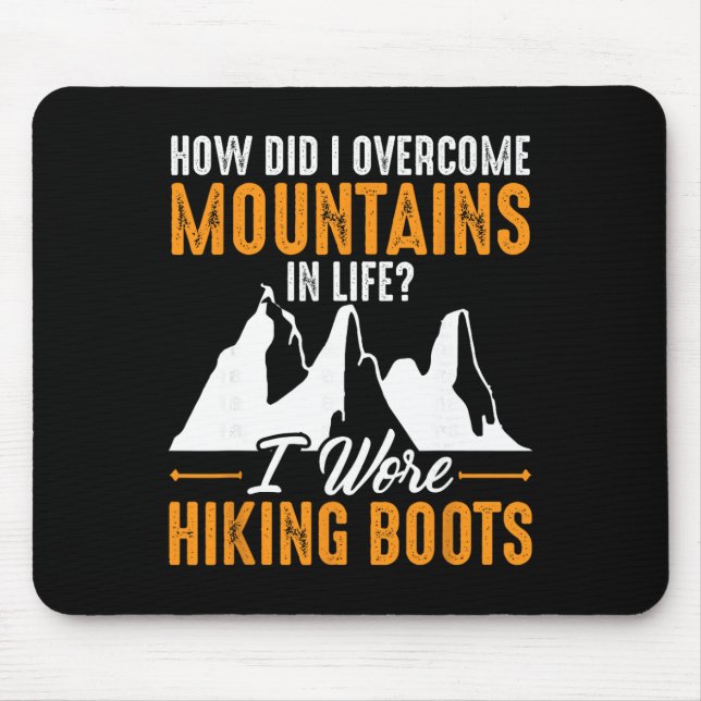 Ich trug Wanderschuhe Bergsteigerdesign für einen Mousepad (Vorne)