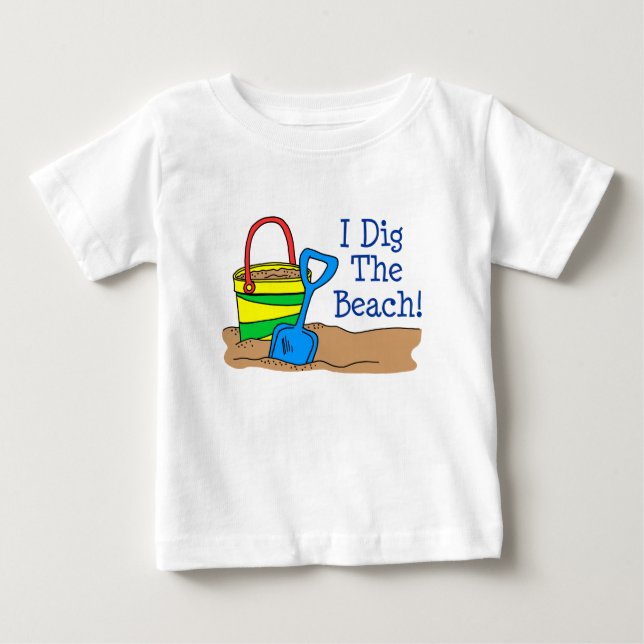 Ich trüge den Strand Baby T-shirt (Vorderseite)