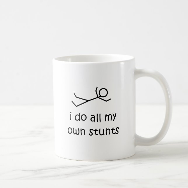 Ich tue alle meine eigenen Bremsungen Kaffeetasse (Rechts)