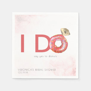 Ich tue Donut Themed Brautparty Personalisiert Serviette