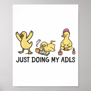 Ich tue einfach meine Adls - Alberne Gänse dort Poster