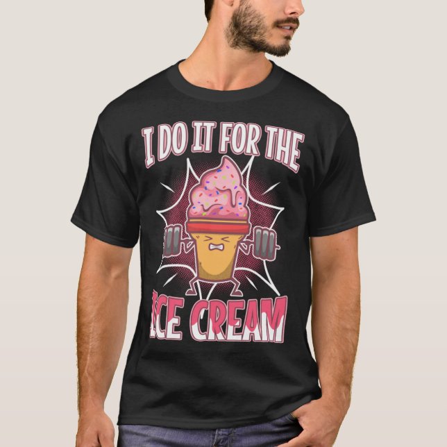 Ich tue es für die Eiscreme Pullover Hoodie (Vorderseite)