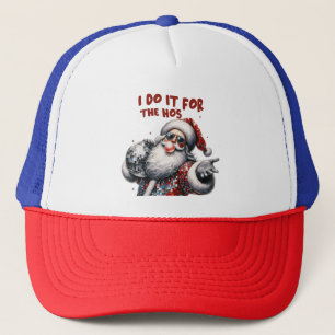 Ich tue es für die Ho's, Retro Santa Truckerkappe