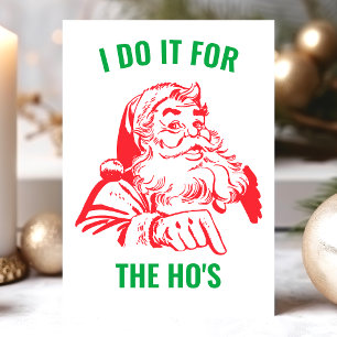 Ich tue es für die Weihnachtsfeier des Ho-Weihnach Feiertagskarte