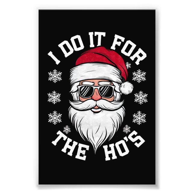 Ich tue es für die Weihnachtsfeier Fotodruck (Vorne)