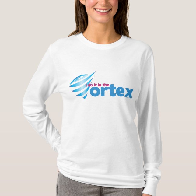 Ich tue es im Turbulenz-Damen-langen T-Shirt (Vorderseite)