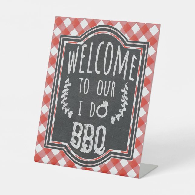 Ich tue GRILLEN Coupels "Coed Engagement Party" wi Sockelschild (Vorderseite)