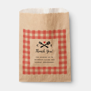 Ich tue GRILLEN Red Picnic Gunst Geschenktütchen