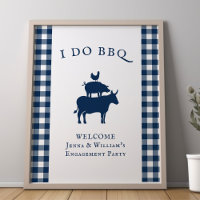 Ich tue GRILLEN Rustikales Bauernhaus Navy Blue Ka